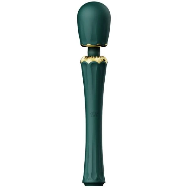 Zalo Kyro Toverstaf Vibrator met Siliconen Opzetstukken Groen