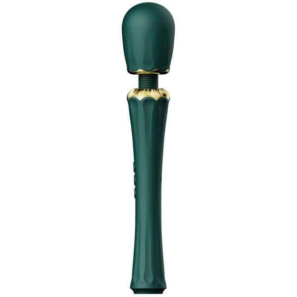 Zalo Kyro Toverstaf Vibrator met Siliconen Opzetstukken Groen
