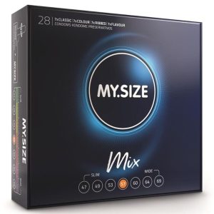 My Size Mix Condooms 57 mm 28 stuks in 4 varianten My Size Mix Condooms 57 mm 28 stuks in 4 varianten - Afbeelding 1