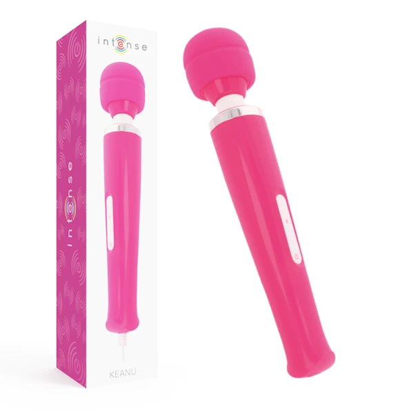Intense Keanu Vibrerende Wandmassager met siliconenkop, Roze