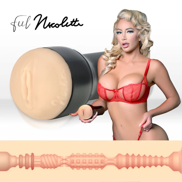 Kiiroo Keon automatische masturbator met Feel Nicolette Shea Stroker en glijmiddel