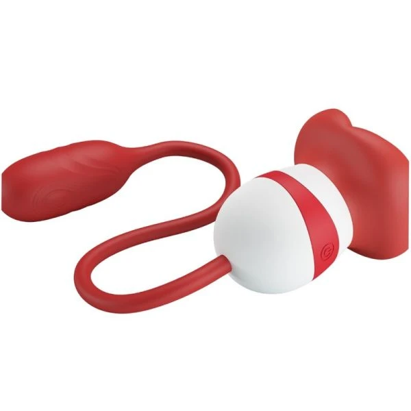 Pretty Love Aliyah Masturbator met rode mond, USB-oplaadbaar