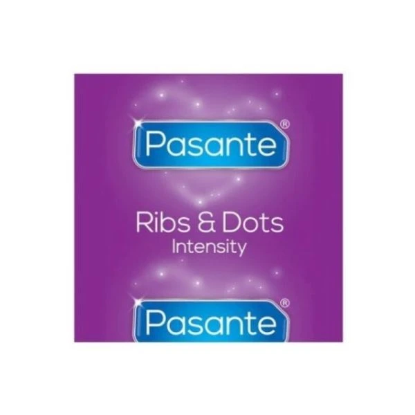 Pasante Ribs & Dots Intensity Condooms met Ribbels en Nopjes 144 Stuks Pasante Ribs & Dots Intensity Condooms met Ribbels en Nopjes 144 Stuks