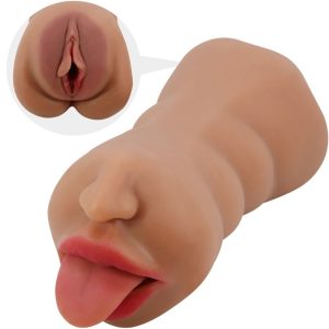 Crazy Bull Sarah Dubbele Masturbator Mond en Vagina van TPR Crazy Bull Sarah Dubbele Masturbator Mond en Vagina van TPR - Afbeelding 1