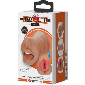 Crazy Bull Sarah Dubbele Masturbator Mond en Vagina van TPR Crazy Bull Sarah Dubbele Masturbator Mond en Vagina van TPR - Afbeelding 6
