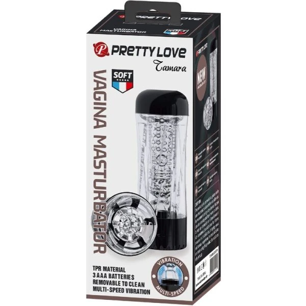 Pretty Love Tamara Masturbator mit Vibration, Schwarz Pretty Love Tamara Masturbator mit Vibration, Schwarz