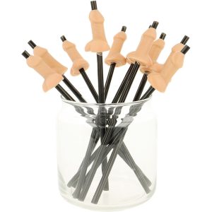 Diablo Picante Partystrootjes 10 stuks penisvormig kleurrijk Diablo Picante Partystrootjes 10 stuks penisvormig kleurrijk - Afbeelding 1