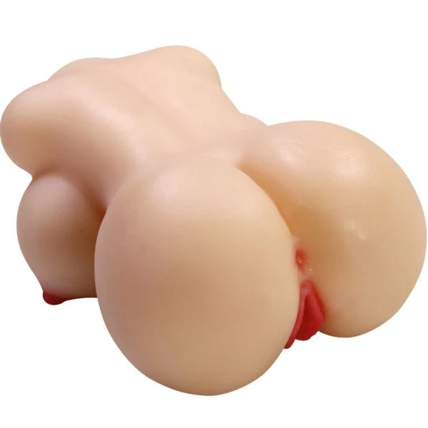 Crazy Bull Herta Mini Torso Masturbator met realistische vagina en Sort Skin-technologie