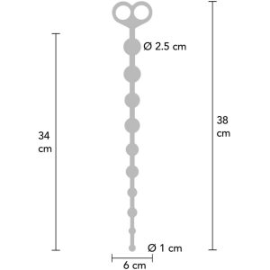 Toyjoy Flexibele Analkralen van siliconen, 34 cm inbrengbaar Toyjoy Flexibele Analkralen van siliconen, 34 cm inbrengbaar - Afbeelding 4