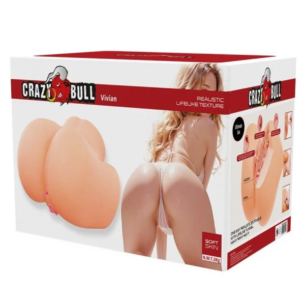 Crazy Bull Vivian Masturbator Torso met vagina en anus 7 kg