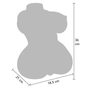 Hidden Desire Masturbator-Torso met dubbelkanaal voor vagina en anus Hidden Desire Masturbator-Torso met dubbelkanaal voor vagina en anus - Afbeelding 8