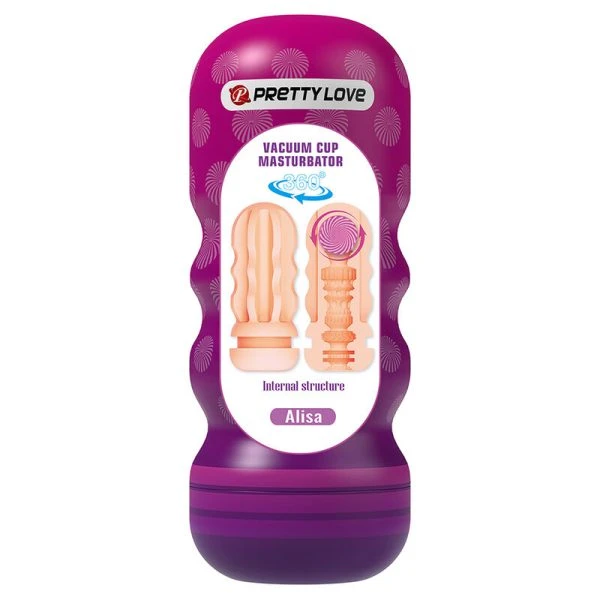 Pretty Love Masturbator met zuigfunctie en binnenribbels Pretty Love Masturbator met zuigfunctie en binnenribbels
