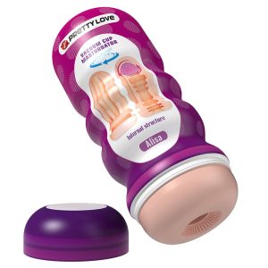 Pretty Love Masturbator met zuigfunctie en binnenribbels Pretty Love Masturbator met zuigfunctie en binnenribbels - Afbeelding 2