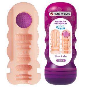 Pretty Love Masturbator met zuigfunctie en binnenribbels Pretty Love Masturbator met zuigfunctie en binnenribbels - Afbeelding 1