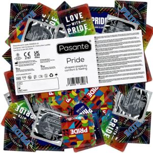 Pasante Condoms Gay Pride 144 stuks, conisch Pasante Condoms Gay Pride 144 stuks, conisch - Afbeelding 1