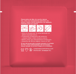 Confortex Aardbei-Condoom 144 stuks, roze transparant Confortex Aardbei-Condoom 144 stuks, roze transparant - Afbeelding 4