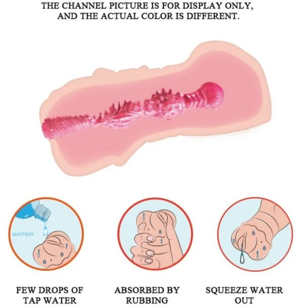 Crazy Bull Masturbator Water Skin Vagina met vibrerende balletjes Crazy Bull Masturbator Water Skin Vagina met vibrerende balletjes