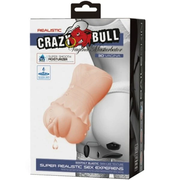 Crazy Bull Masturbator Water Skin Vagina met vibrerende balletjes Crazy Bull Masturbator Water Skin Vagina met vibrerende balletjes
