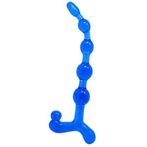 Baile Analkralen Bendy Twist van flexibel TPR, blauw