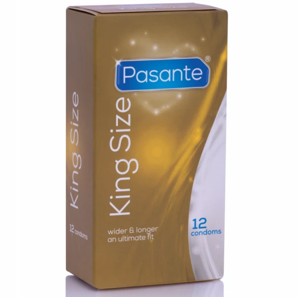 Pasante Condooms King Size lang en breed, 12 stuks