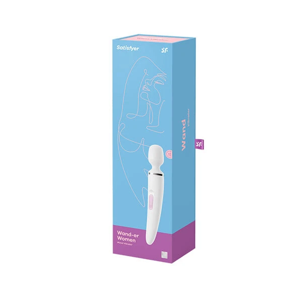 Satisfyer Wand-er Woman Massageapparaat met 50 trillingscombinaties wit