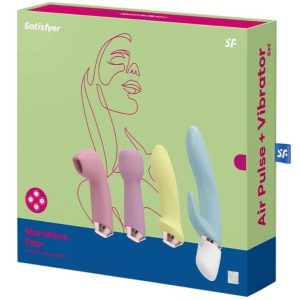 Satisfyer Marvelous Four Vibrator en luchtdrukset met 4 opzetstukken Satisfyer Marvelous Four Vibrator en luchtdrukset met 4 opzetstukken - Afbeelding 2