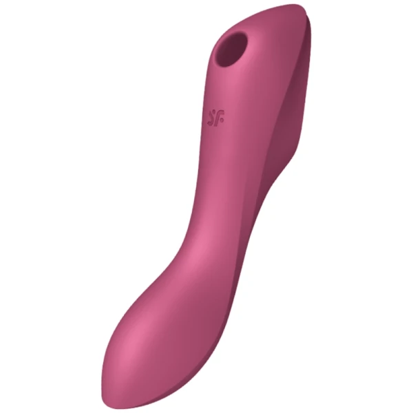 Satisfyer Curvy Trinity 3 Opvangvibrator met Drukwellentechnologie rood