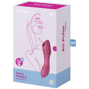 Satisfyer Curvy Trinity 3 Opvangvibrator met Drukwellentechnologie rood Satisfyer Curvy Trinity 3 Opvangvibrator met Drukwellentechnologie rood - Afbeelding 3
