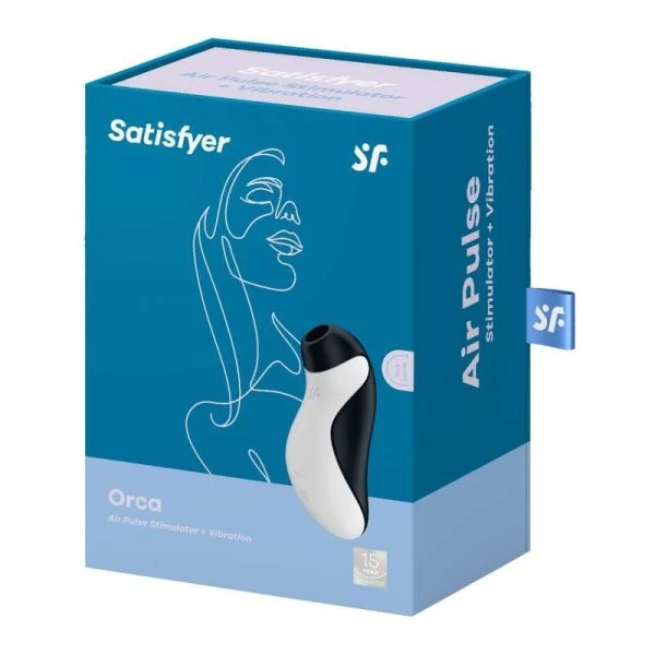 Satisfyer Orca AIR Pulse Stimulator + Vibration Klitorissauger schwarz/weiß Satisfyer Orca AIR Pulse Stimulator + Vibration Klitorissauger schwarz/weiß