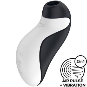 Satisfyer Orca AIR Pulse Stimulator + Vibration Klitorissauger schwarz/weiß Satisfyer Orca AIR Pulse Stimulator + Vibration Klitorissauger schwarz/weiß – Bild 1