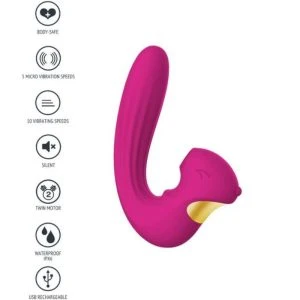 Xocoon Celestial Love Vibe Stimulator Opgelegde Vibrator Fuchsia