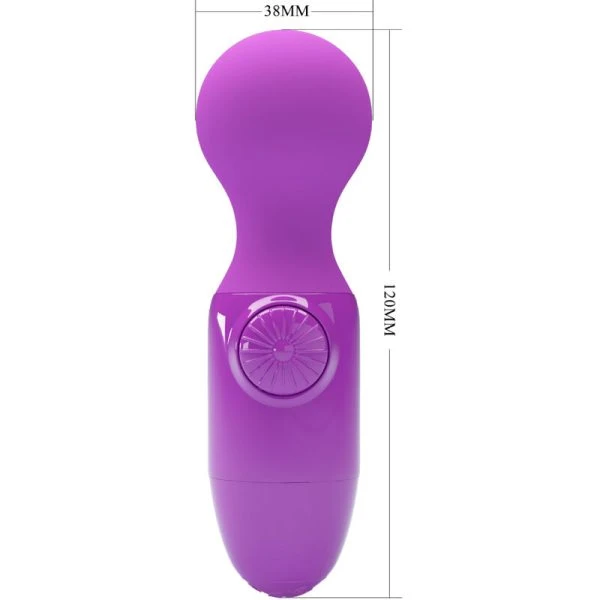Pretty Love Lila Mini-massager met vibratie en siliconen