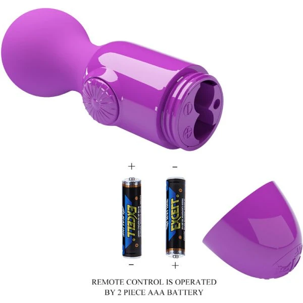 Pretty Love Lila Mini-massager met vibratie en siliconen