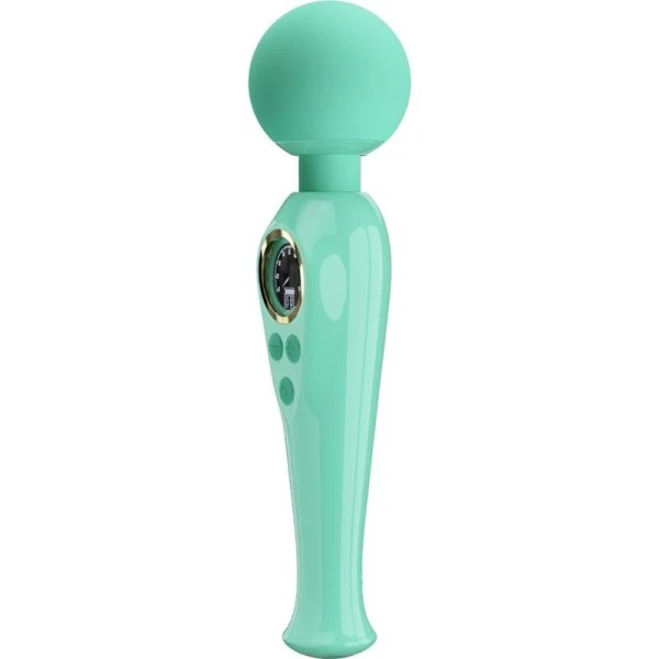 Pretty Love Skyler Green Wand Vibrator mit flexiblem Hals und LCD-Display