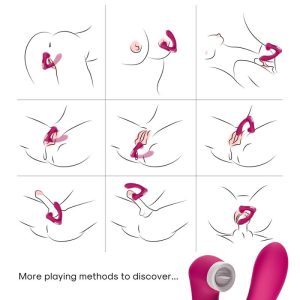 Armony Secretkiss opzetvibrator met lik- en trilfunctie, gebogen fuchsia Armony Secretkiss opzetvibrator met lik- en trilfunctie, gebogen fuchsia - Afbeelding 4