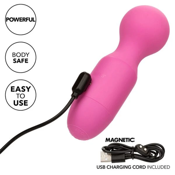 Calexotics First Time Wiederaufladbarer Massager mit 10 Vibrationen, Rosa