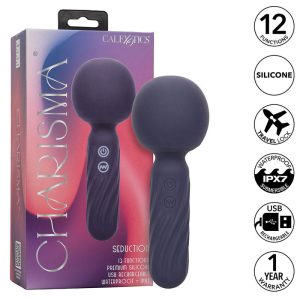 Calexotics Charisma Seduction Massager met 12 functies, siliconen, paars Calexotics Charisma Seduction Massager met 12 functies, siliconen, paars - Afbeelding 1