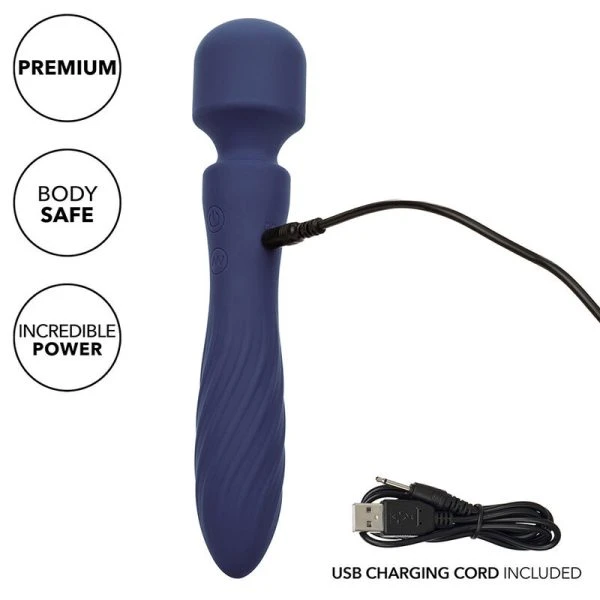 Calexotics Charisma Mystique Massager met dubbele motor, 12 functies, 21,5 cm, paars