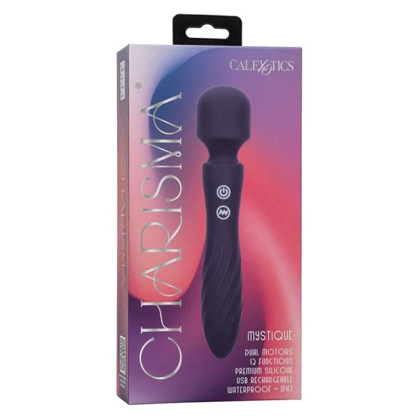 Calexotics Charisma Mystique Massager met dubbele motor, 12 functies, 21,5 cm, paars