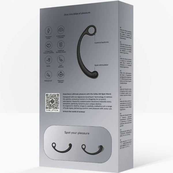 Snail Vibe AXI Vibrator met AuraTouch-technologie, zwart