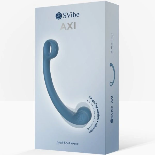 Snail Vibe AXI Vibrator Massagestab mit AuraTouch-Technologie Blau