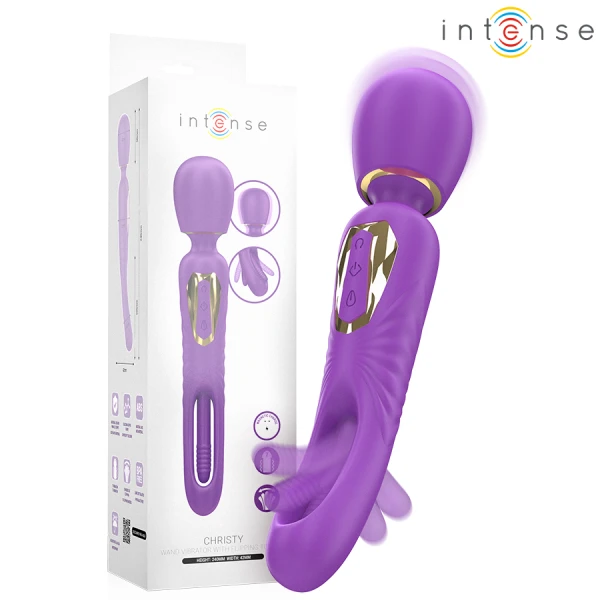 Intense Vibrator met klappende tong Christy