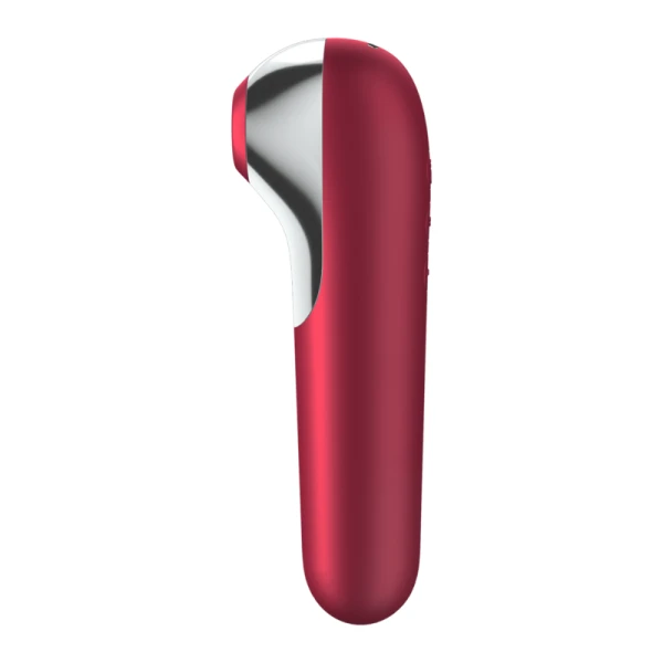 Satisfyer Dual Love Vibrator en zuiger met luchtpulstechnologie rood Satisfyer Dual Love Vibrator en zuiger met luchtpulstechnologie rood