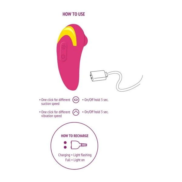 Xocoon Opvangvibrator Infinite Love Clitorale Stimulator Fuchsia
