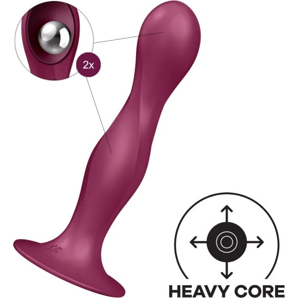 Satisfyer Double Ball-R siliconen dildo met beweegbare ballen