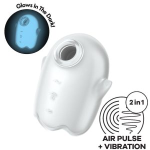 Satisfyer Glowing Ghost Air Pulse Vibrator met gloei-effect wit Satisfyer Glowing Ghost Air Pulse Vibrator met gloei-effect wit - Afbeelding 4