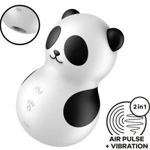 Satisfyer Pocket Panda Opgelegvibrator met Luchtimpulsen Satisfyer Pocket Panda Opgelegvibrator met Luchtimpulsen - Afbeelding 1