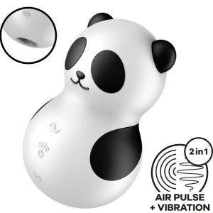 Satisfyer Pocket Panda Auflegevibrator mit Luftimpulsen
