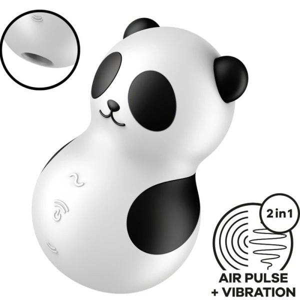 Satisfyer Pocket Panda Opgelegvibrator met Luchtimpulsen