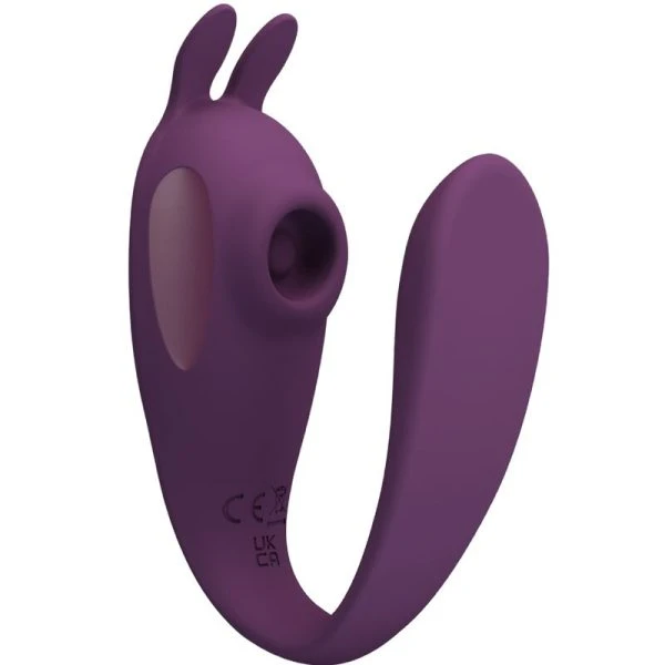 Pretty Love Shey Stimulator & Vibrator met app-afstandsbediening, paars